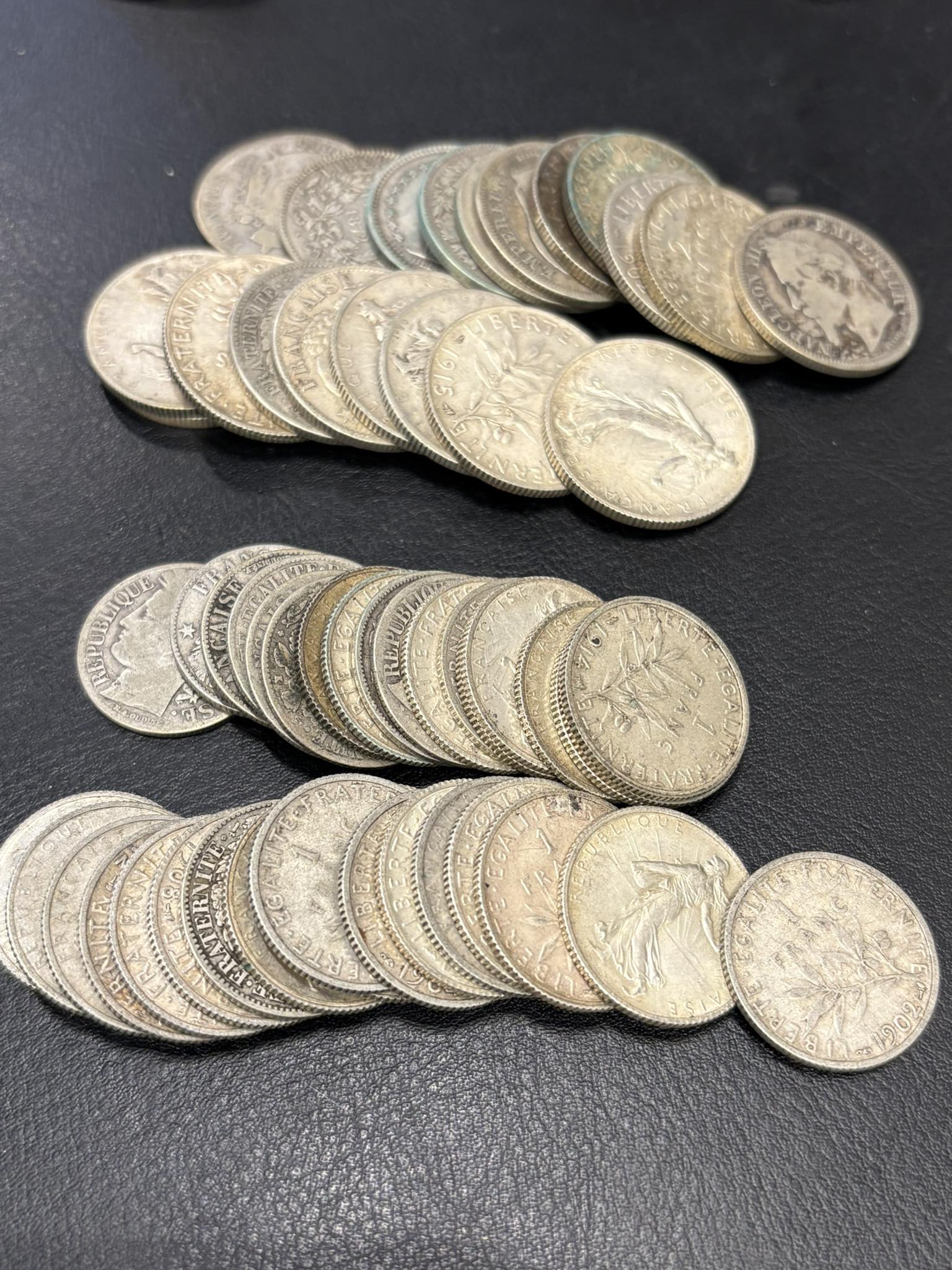 1 et 2 francs semeuse argent cannes