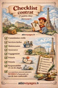 Checklist contrat conciergerie Airbnb : 7 points clés