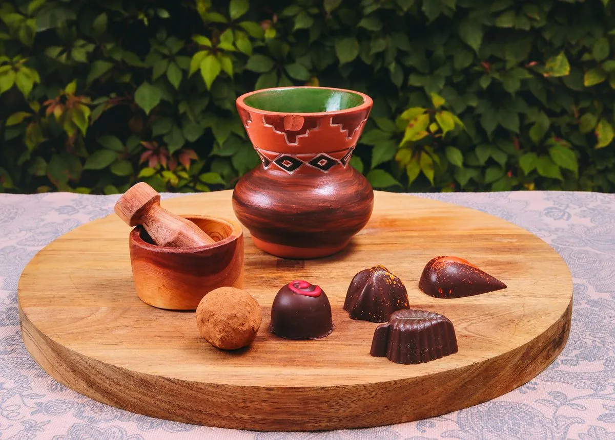 Assortiment de chocolats et de pralines artisanaux