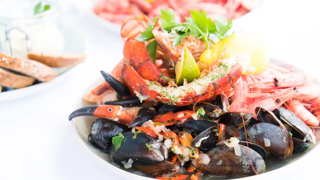 Plateau de fruits de mer, spécialité de Saint-Malo