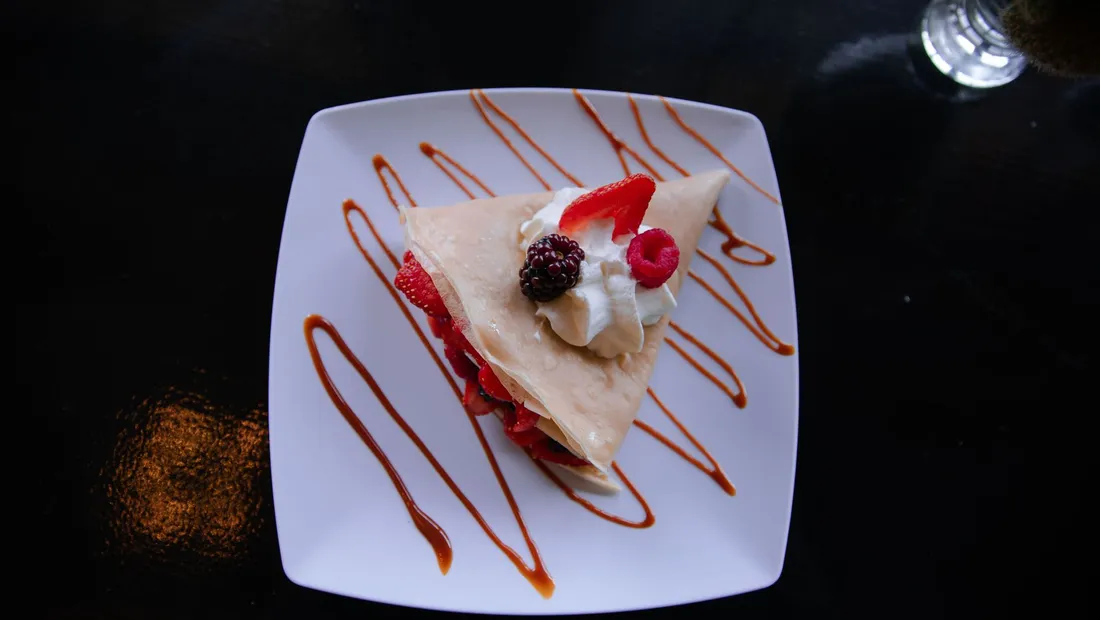 Crêpe sucrée au caramel au beurre salé