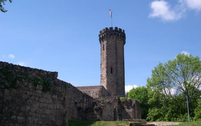 Le château du Schlossberg à Forbach : la tour, le parc et les 118 marches