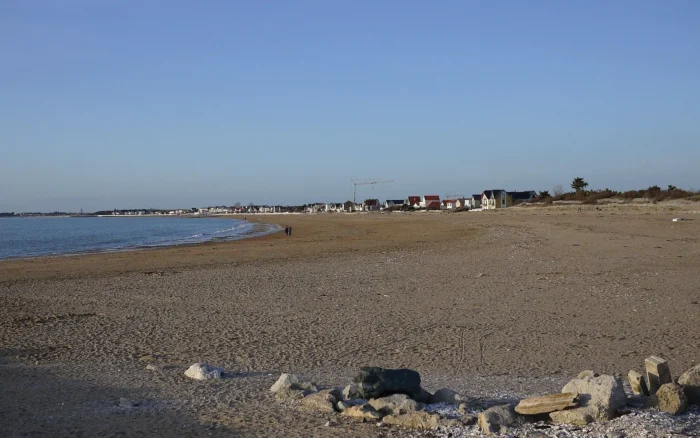 La plage de Châtelaillon, une des rares grandes plages de sable près de La Rochelle