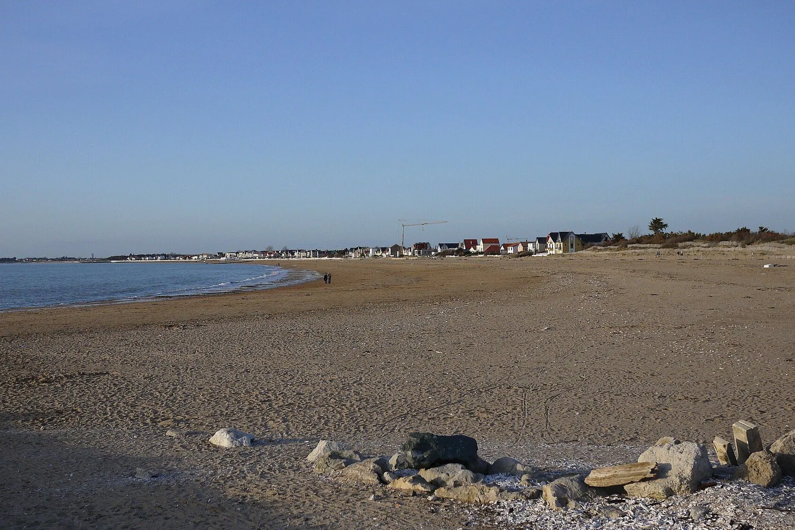 La plage de Châtelaillon, une des rares grandes plages de sable près de La Rochelle